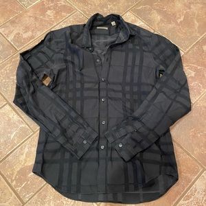 Authentic Burberry men’s button down black